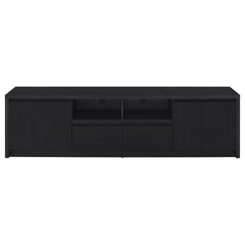 Winfield  Entertainment Center 78-inch TV Stand Black