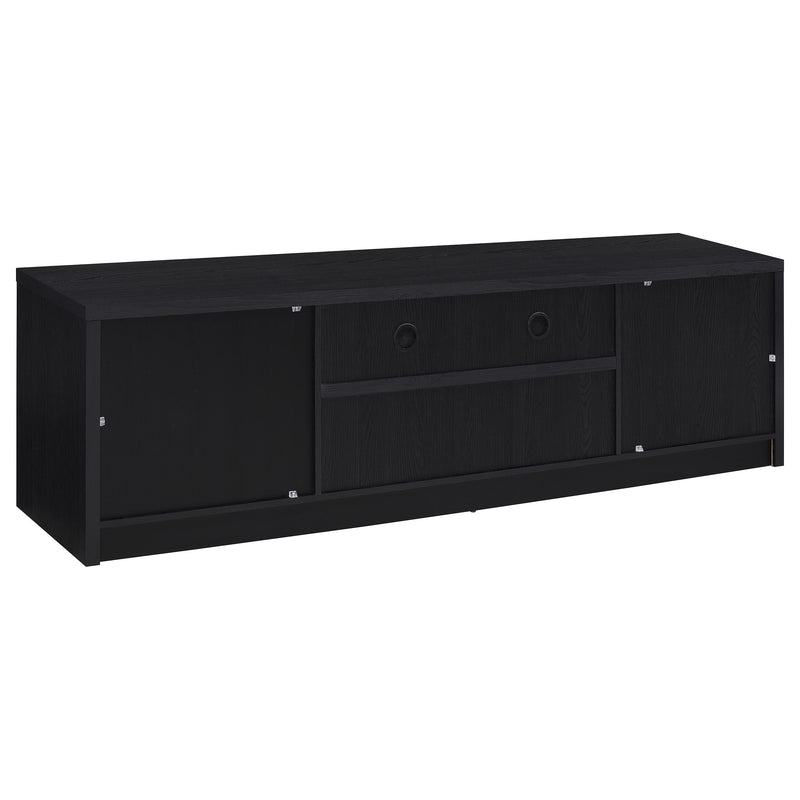 Winfield  Entertainment Center 78-inch TV Stand Black