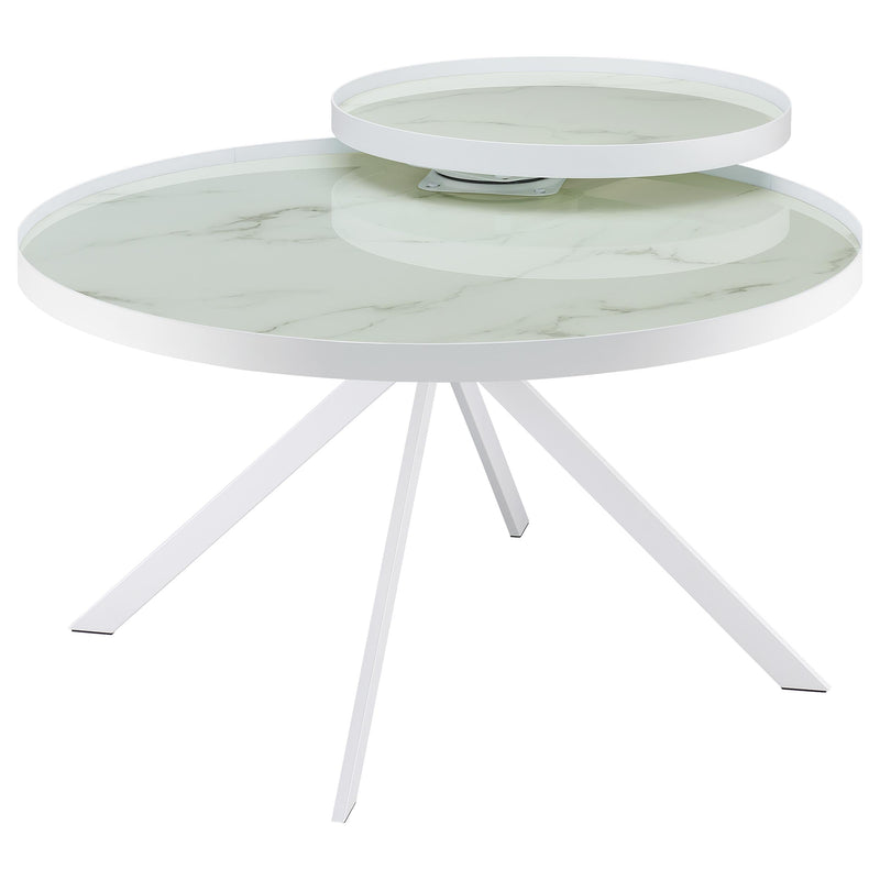 Briggs  Round Coffee and End Table Set Black