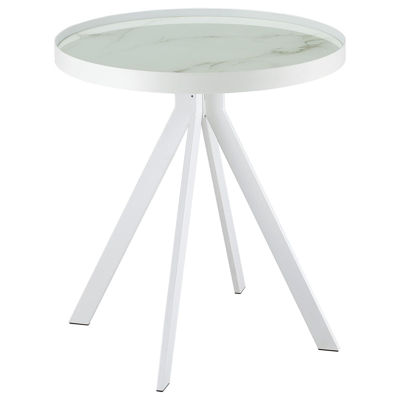 Briggs  Round Coffee and End Table Set Black