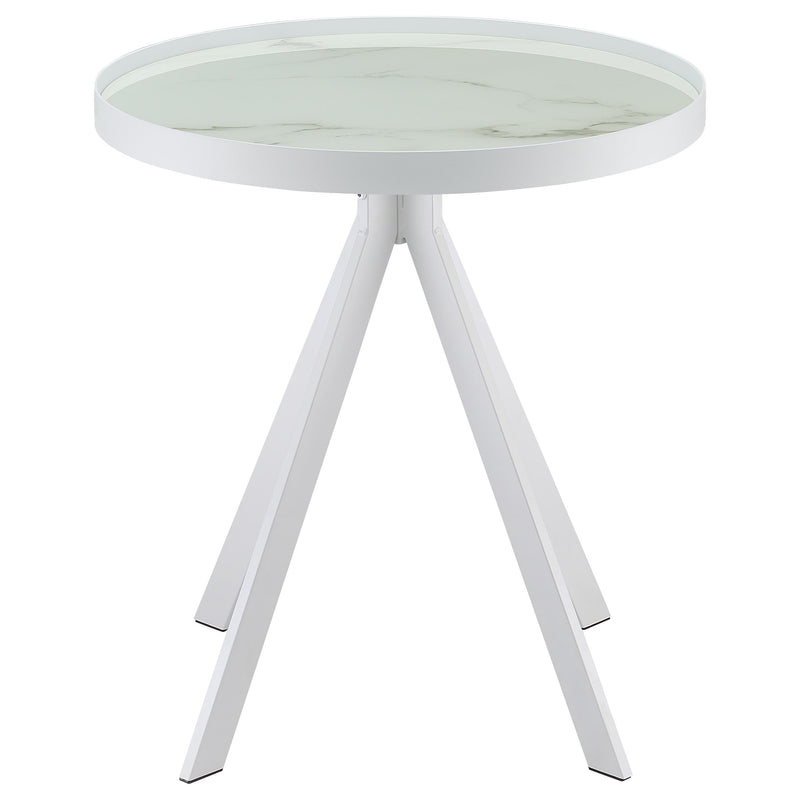 Briggs  Round Coffee and End Table Set Black