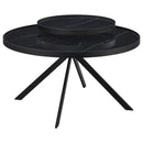 Briggs  Round Coffee and End Table Set Black