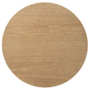 Ottowa  Round Wood Coffee Table Set Light Oak