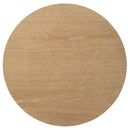 Ottowa  Round Wood Coffee Table Set Light Oak