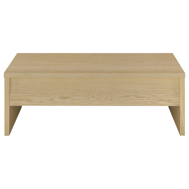 Canoga Engineered Wood Lift Top Coffee Table Light Oak