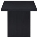 Devar Square Cocktail Coffee End Table Set Black