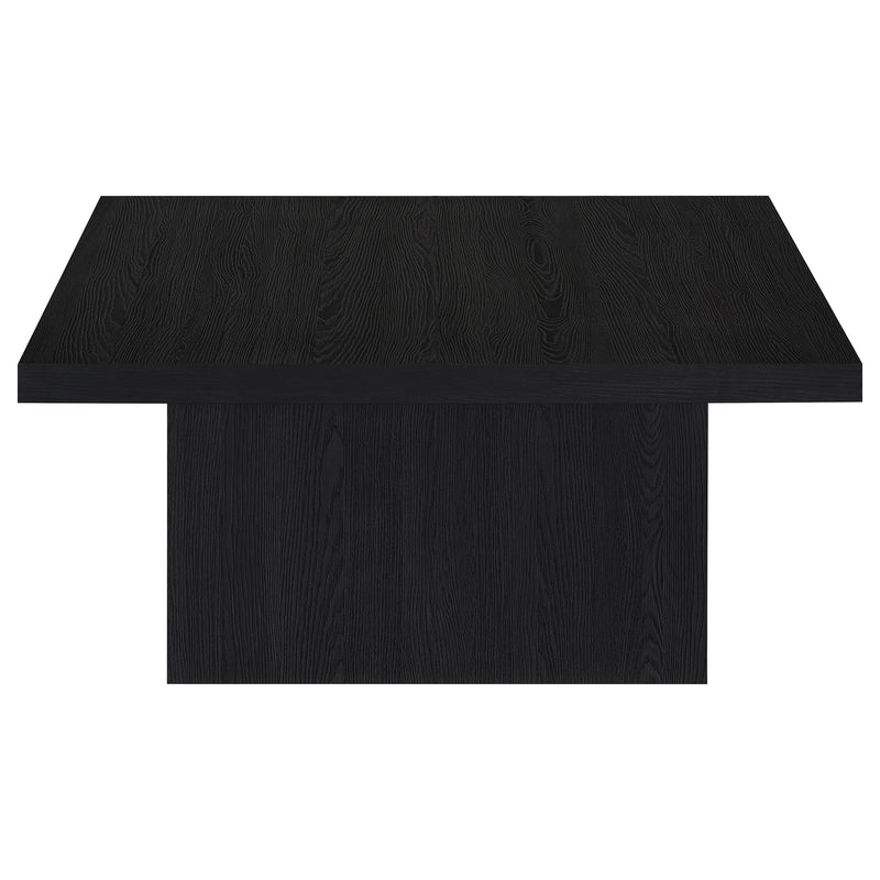 Devar Square Engineered Wood Cocktail Coffee Table Black
