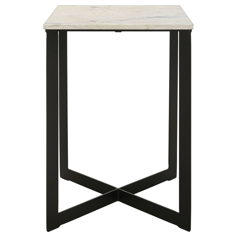 Tobin  Marble Top Coffee and End Table Set White