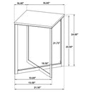 Tobin  Marble Top Coffee and End Table Set White