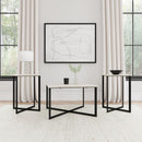 Tobin  Marble Top Coffee and End Table Set White
