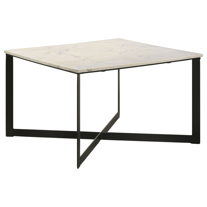 Tobin  Marble Top Coffee and End Table Set White