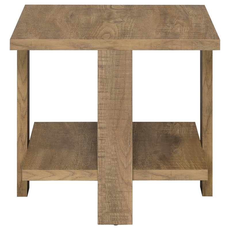 Dawn  Round Coffee and End Table Set Mango Brown