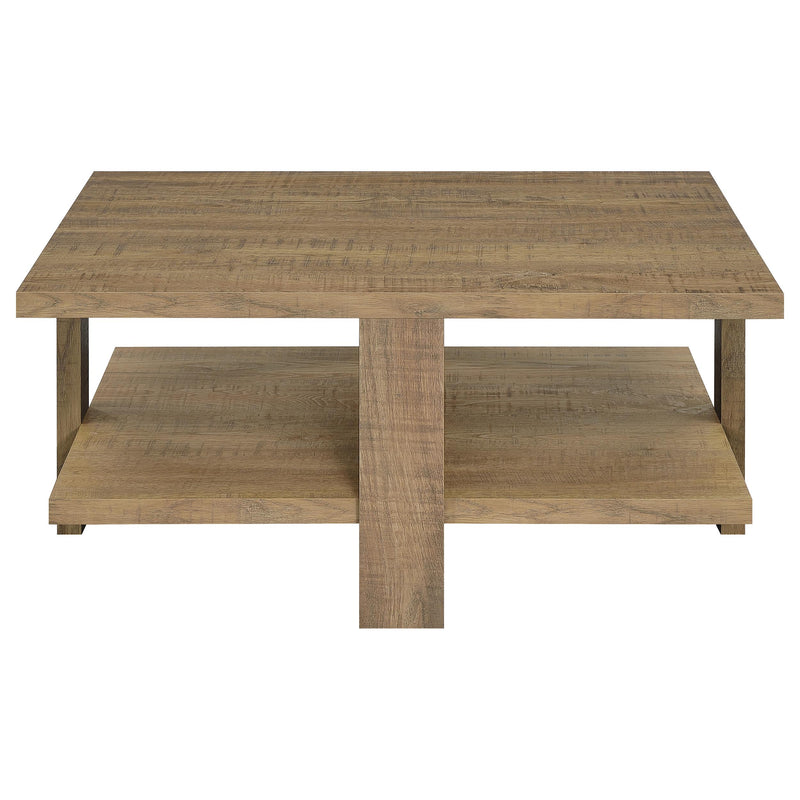 Dawn  Round Coffee and End Table Set Mango Brown