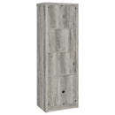 Burke 3-shelf Engineered Wood Media Tower Grey Driftwood