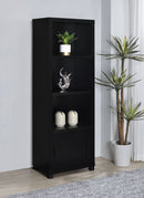 Jupiter 3-shelf Engineered Wood Media Tower Black