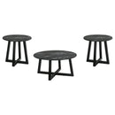 Skylark  SmartTop Coffee and End Table Set Black