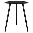 Odessa Triangular Solid Wood End Table Black