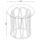 Merced 2-piece Rectangular Coffee and End Table Set Nickel