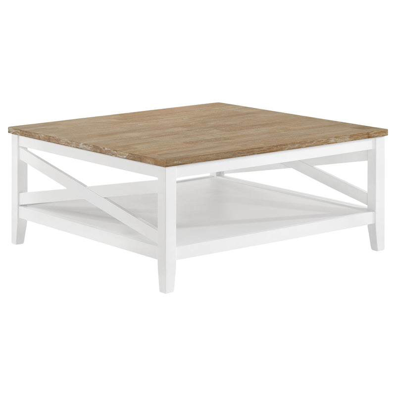 Hollis  Square Coffee and End Table Set White