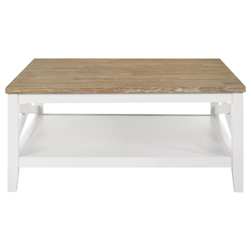 Hollis  Square Coffee and End Table Set White