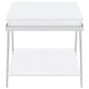 Marcia Coffee and End Table Set White High Gloss