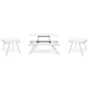 Marcia Coffee and End Table Set White High Gloss