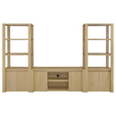 Laurelton 3-piece Entertainment Center TV Stand Light Oak