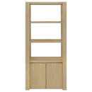 Laurelton 3-shelf Media Tower Tall Pier Cabinet Light Oak