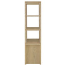 Laurelton 3-shelf Media Tower Tall Pier Cabinet Light Oak
