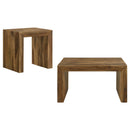Odilia  Solid Wood Coffee and End Table Set Auburn