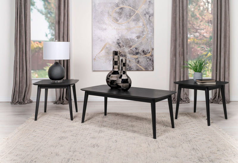 Radley  Rectangular Coffee Table Set Black