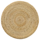 Artina Woven Rattan Round Side End Table Natural Brown