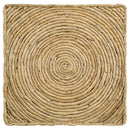 Artina Woven Rattan Round Side End Table Natural Brown