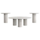 Astoria Marble Coffee and End Table Set White