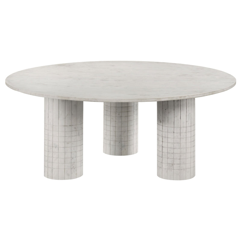 Astoria Marble Coffee and End Table Set White
