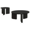 Cordova  Solid Wood Coffee and End Table Set Black
