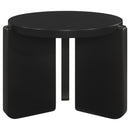 Cordova  Solid Wood Coffee and End Table Set Black