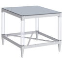 Lindley Square Coffee and End Table Set Chrome
