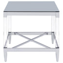 Lindley Square Coffee and End Table Set Chrome