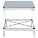 Lindley Square Coffee and End Table Set Chrome