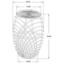 Dahlia  Round Rattan Coffee and End Table Set Natural