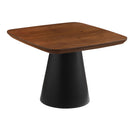 Eason  Coffee Table Set Walnut and Black