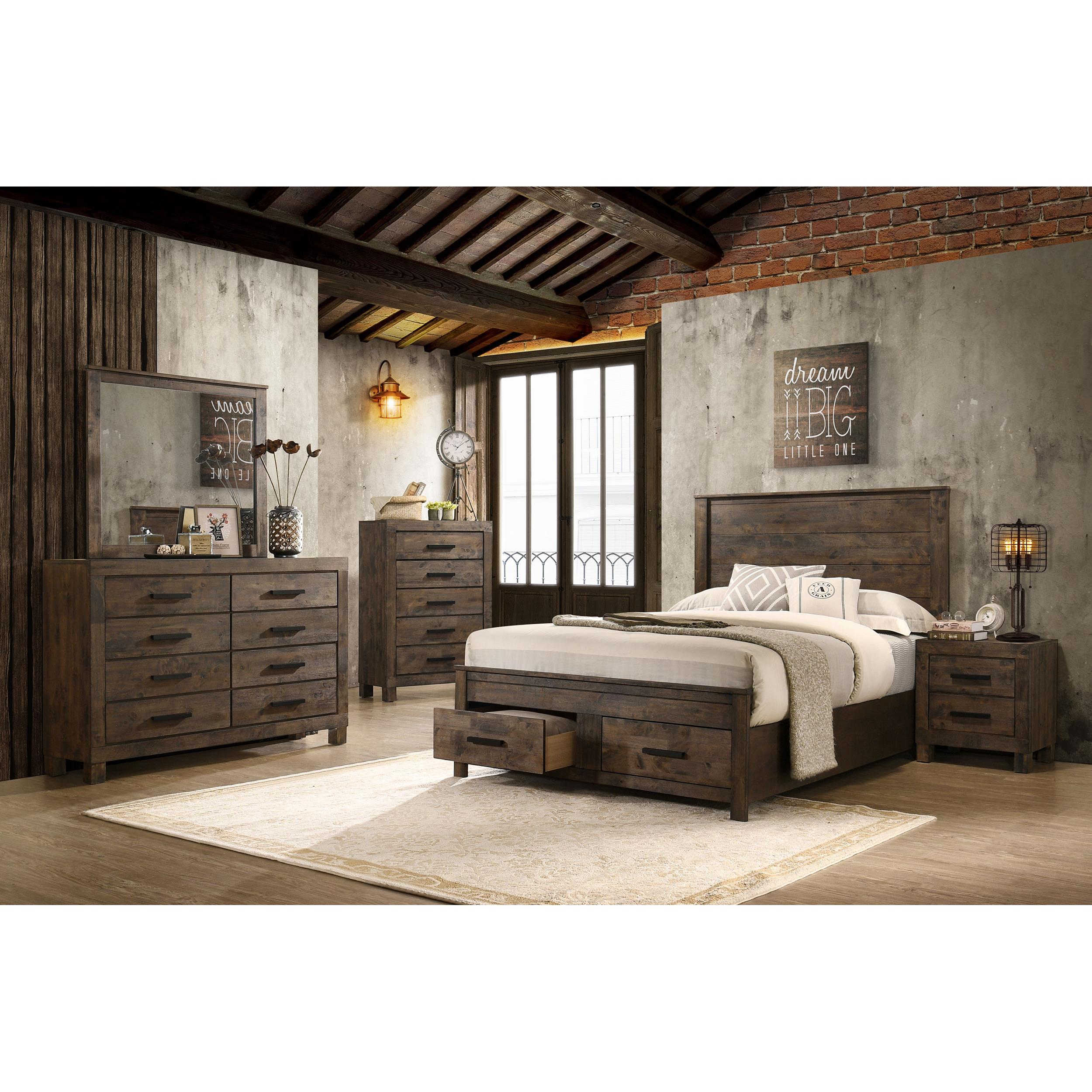 Diamond Modern Furniture COA Woodmont California King Panel Bed with Storage 222631KW IMAGE 7