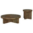 Kinkaid  Solid Wood Coffee and End Table Set Brown
