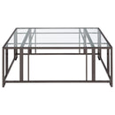 Adri Rectangular Glass Top Coffee Table