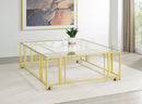 Adri Rectangular Glass Top Coffee Table