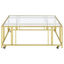 Adri Rectangular Glass Top Coffee Table