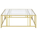 Adri Rectangular Glass Top Coffee Table