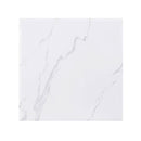 Visalia Faux Marble Top Stainless Steel End Table Gold