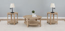 Fowler Round Coffee and End Table Set Natural